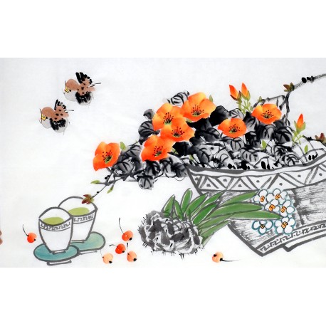 Chinese Flowers&Trees Painting - CNAG013017