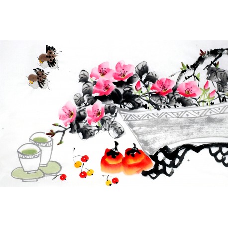 Chinese Flowers&Trees Painting - CNAG013018