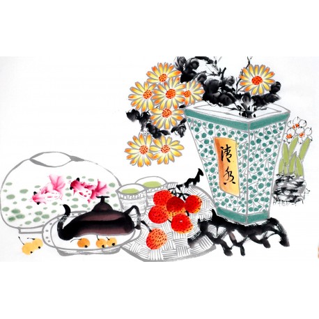 Chinese Flowers&Trees Painting - CNAG013026
