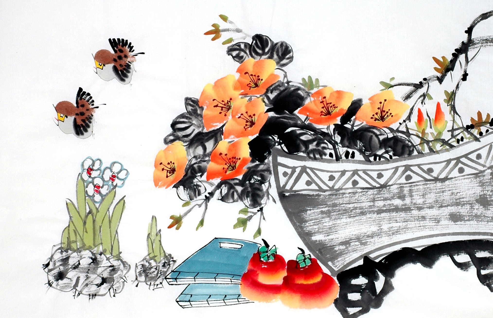 Chinese Flowers&Trees Painting - CNAG013033