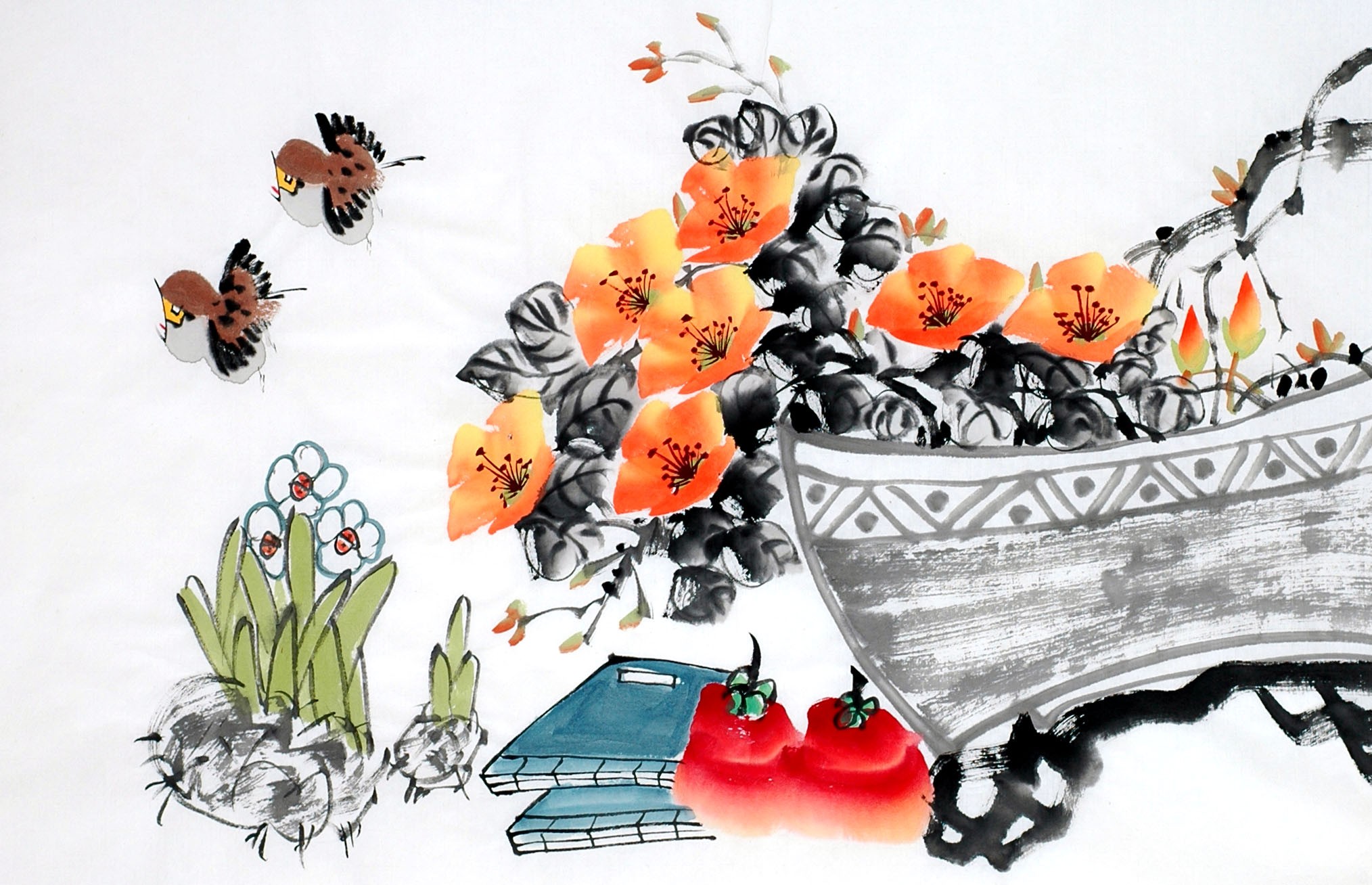 Chinese Flowers&Trees Painting - CNAG013035