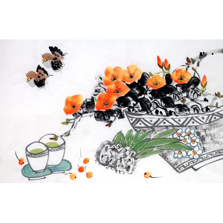 Chinese Flowers&Trees Painting - CNAG013036