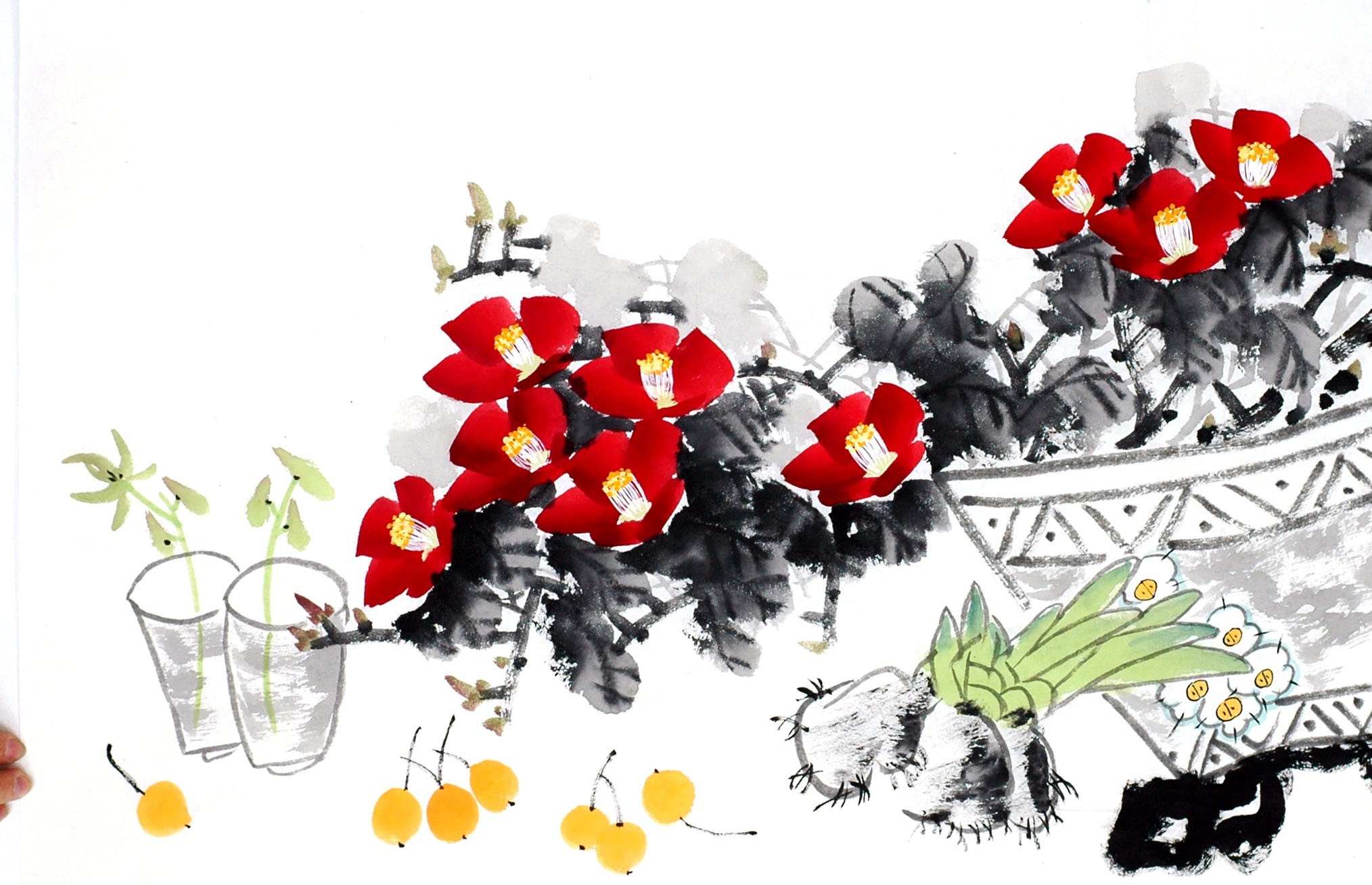 Chinese Flowers&Trees Painting - CNAG013038