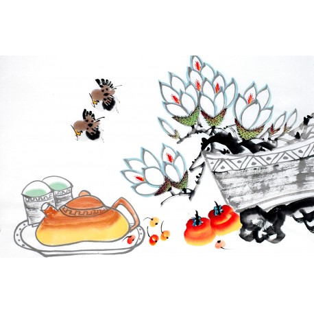 Chinese Flowers&Trees Painting - CNAG013043