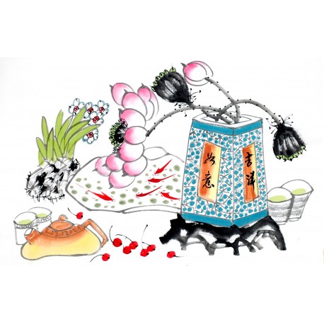 Chinese Flowers&Trees Painting - CNAG013052