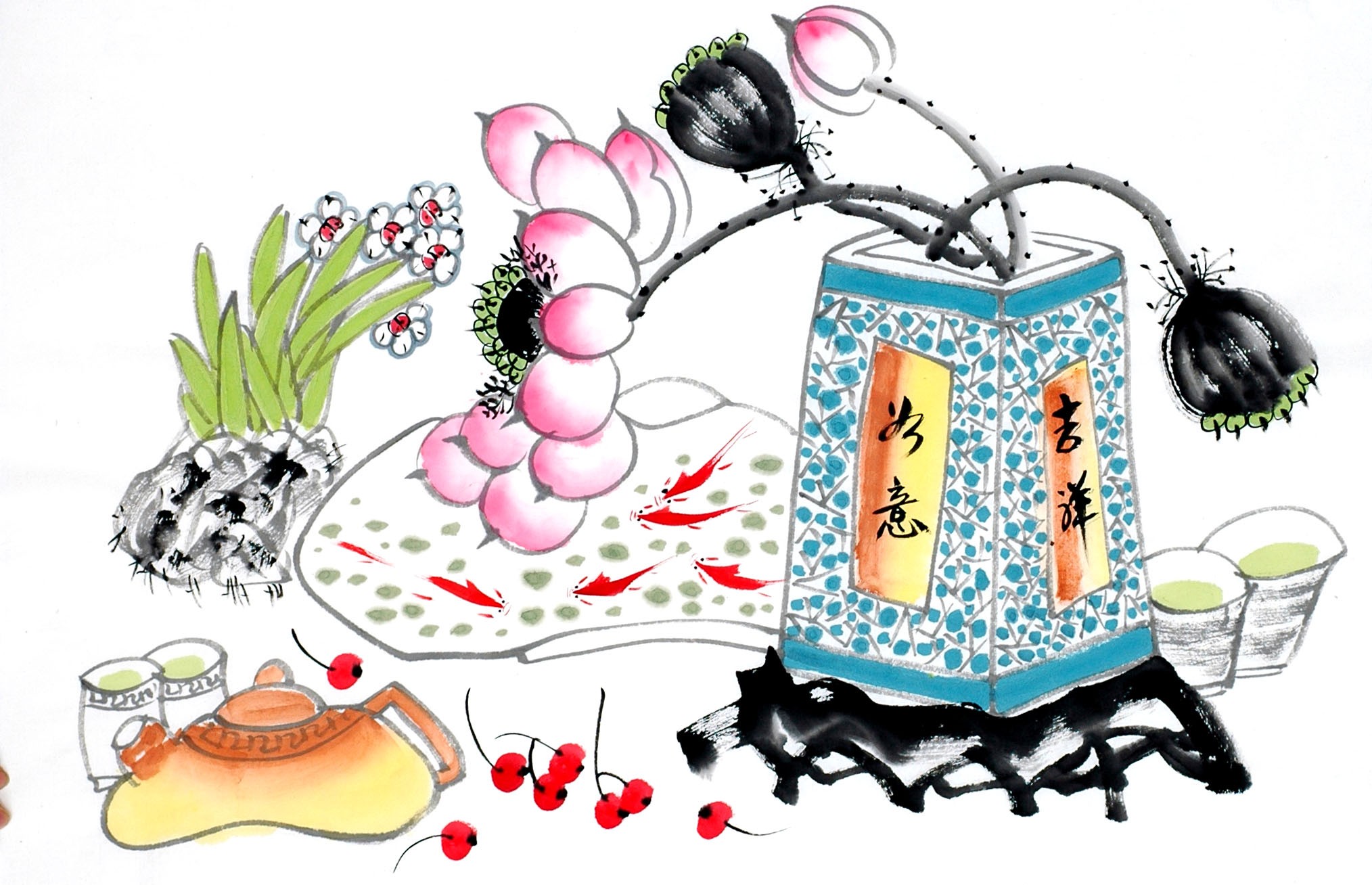 Chinese Flowers&Trees Painting - CNAG013054