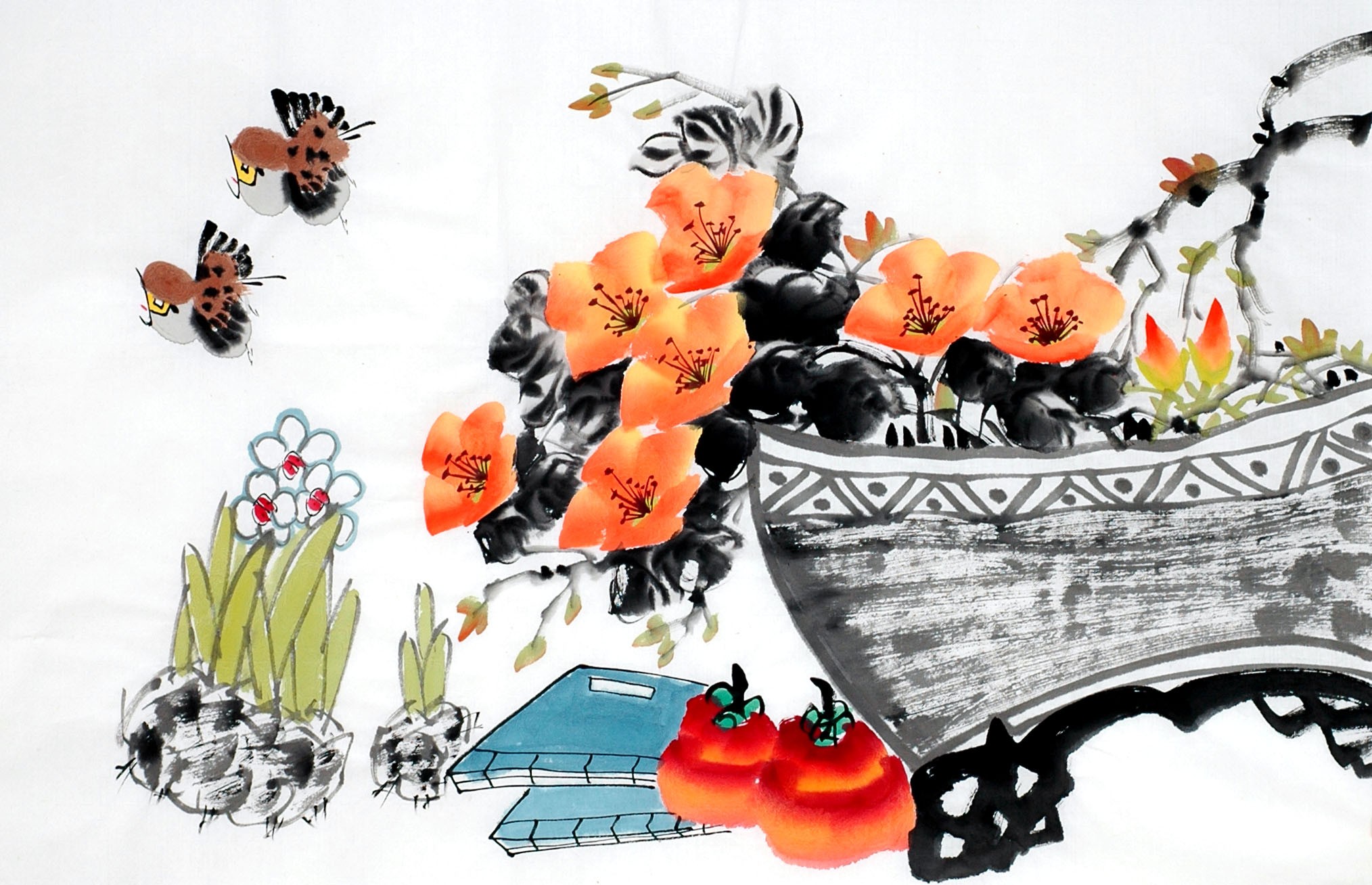 Chinese Flowers&Trees Painting - CNAG013057
