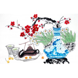 Chinese Flowers&Trees Painting - CNAG013062