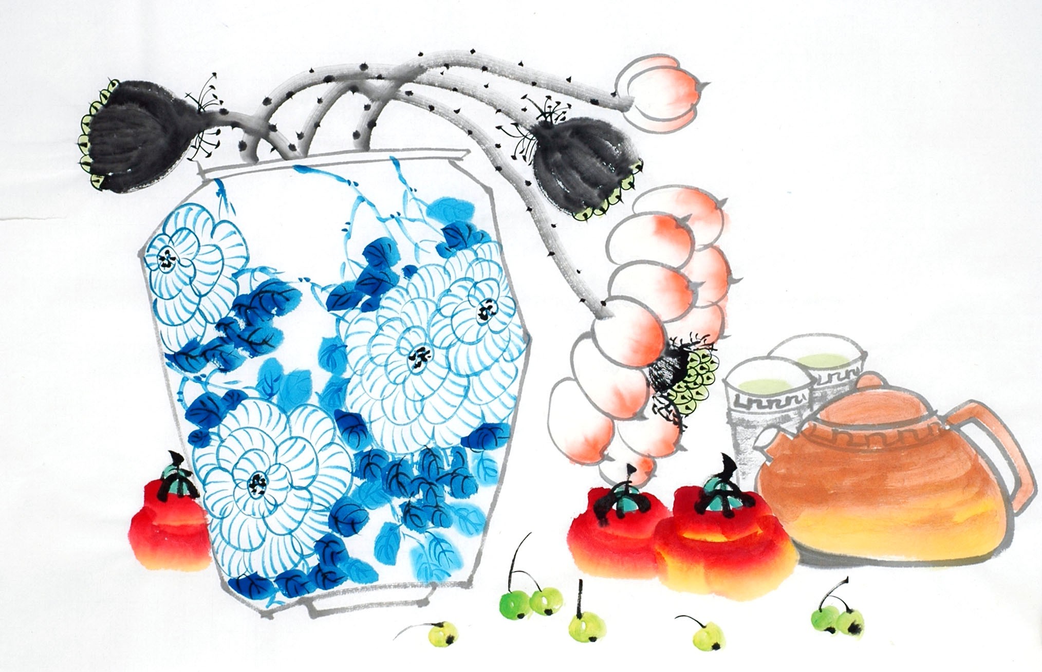 Chinese Flowers&Trees Painting - CNAG013065