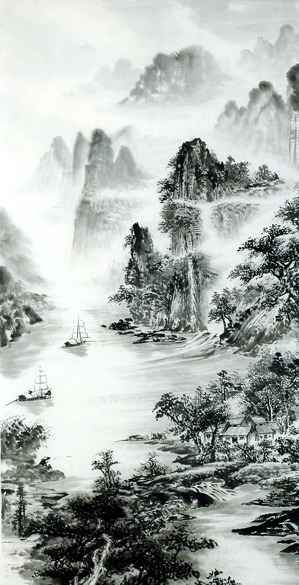 Chinese Landscape Painting - CNAG013113