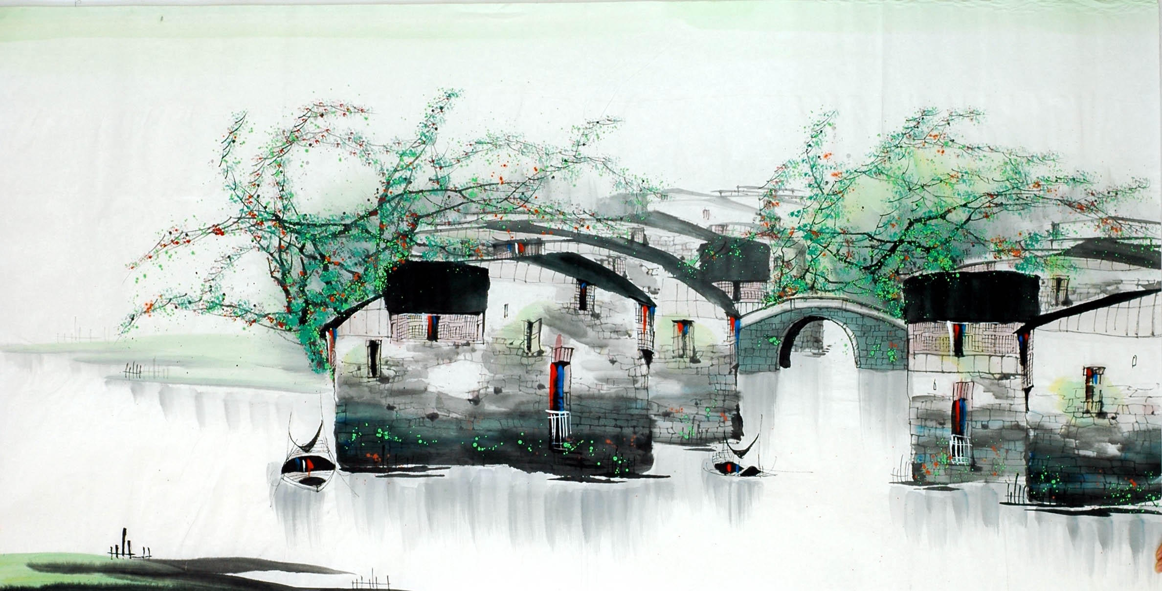 Chinese Landscape Painting - CNAG013115