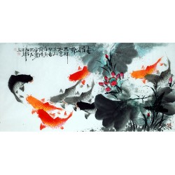 Chinese Fish Painting - CNAG013119