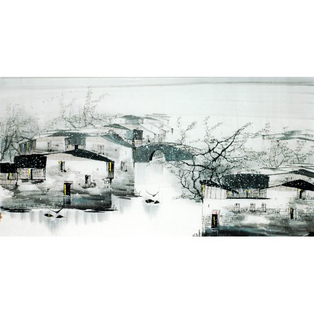 Chinese Landscape Painting - CNAG013129