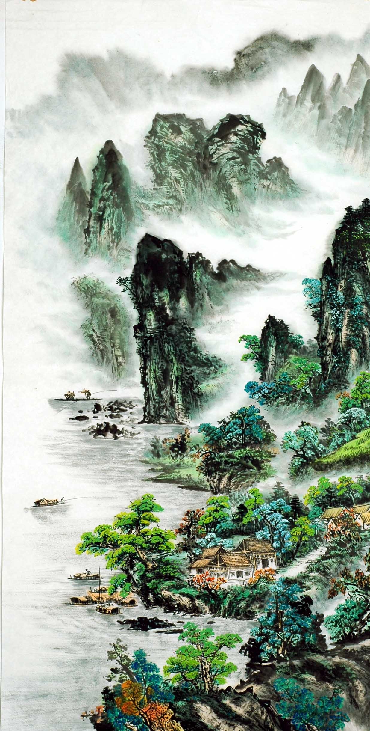 Chinese Landscape Painting - CNAG013131