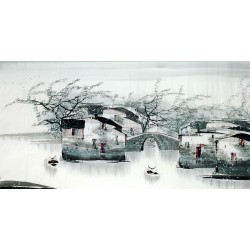 Chinese Landscape Painting - CNAG013132