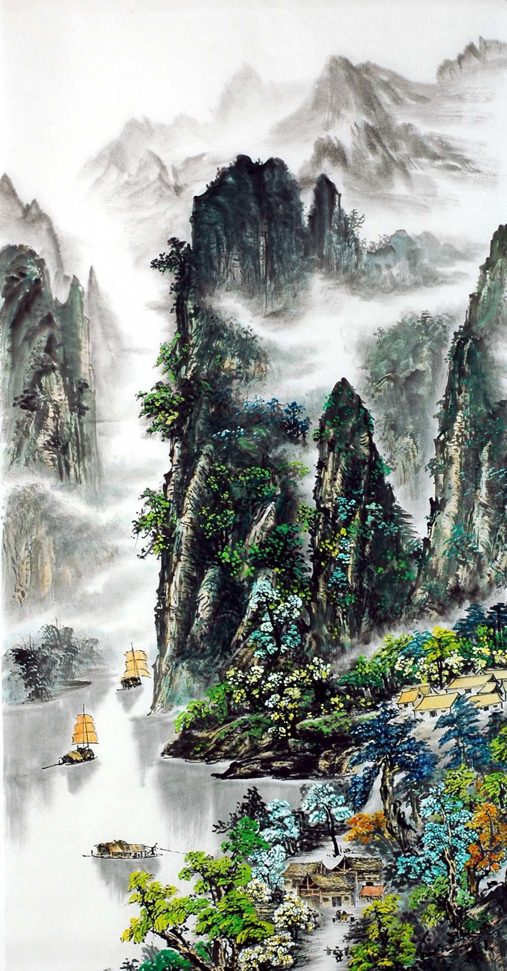 Chinese Landscape Painting - CNAG013185