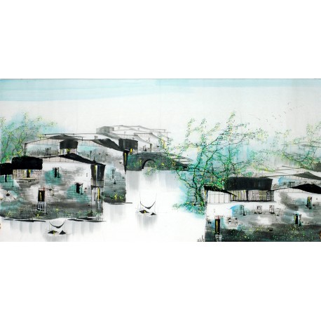 Chinese Landscape Painting - CNAG013186