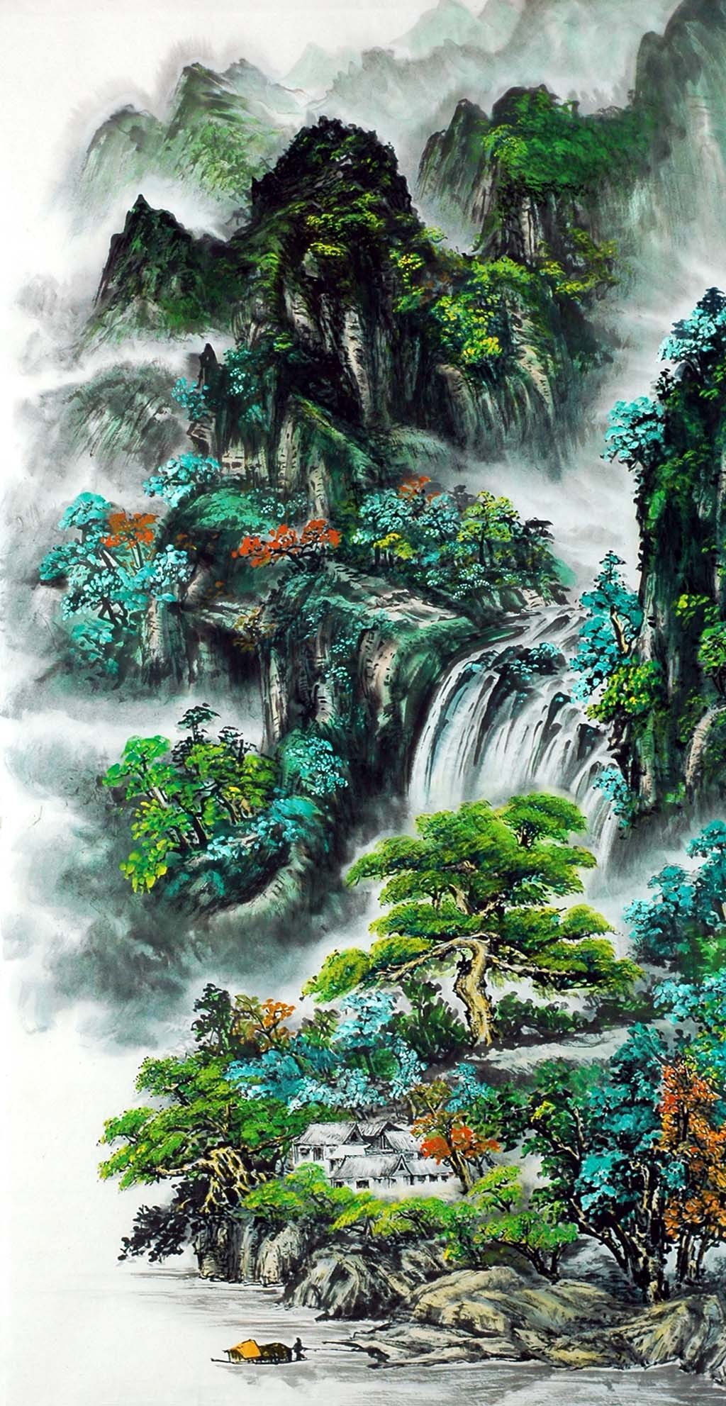 Chinese Landscape Painting - CNAG013189