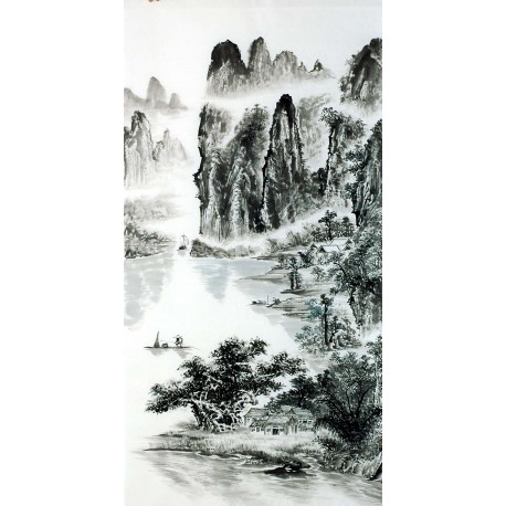 Chinese Landscape Painting - CNAG013237