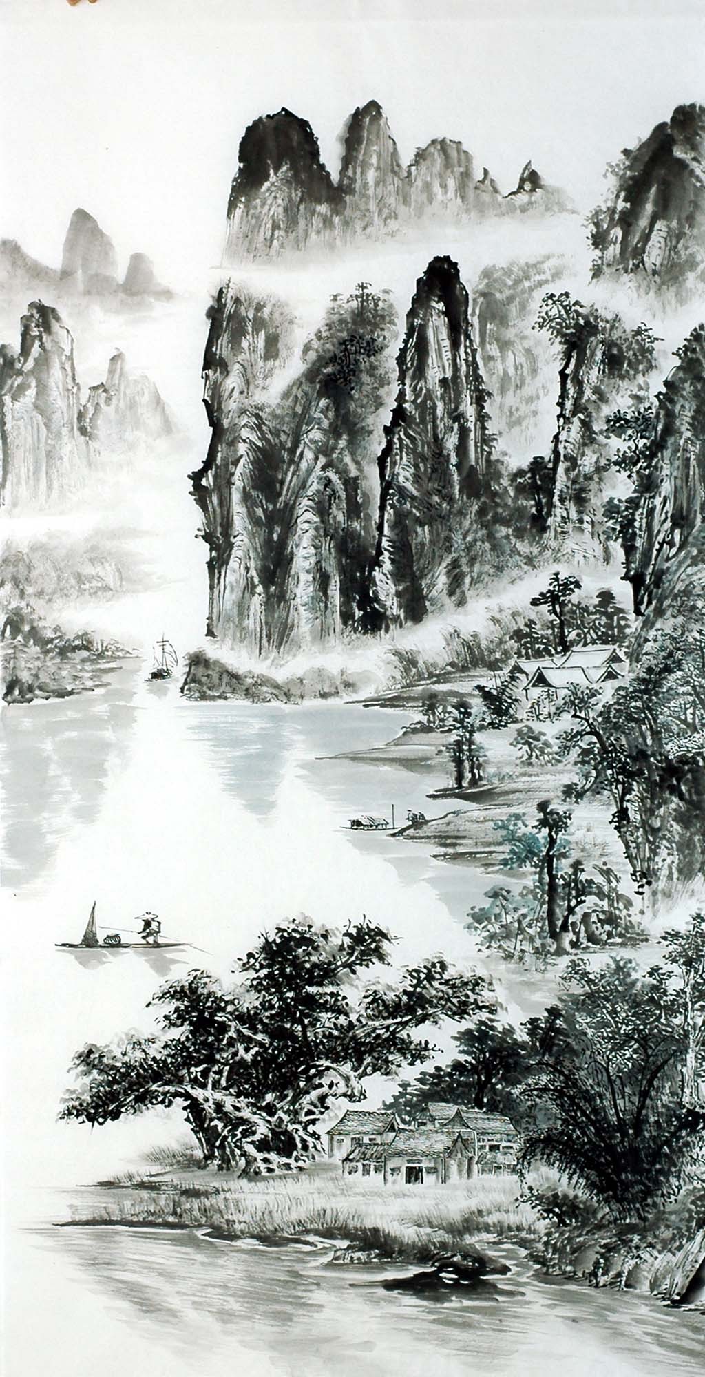 Chinese Landscape Painting - CNAG013237