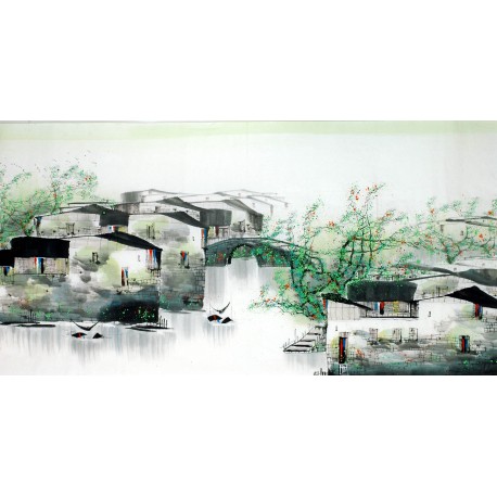 Chinese Landscape Painting - CNAG013239