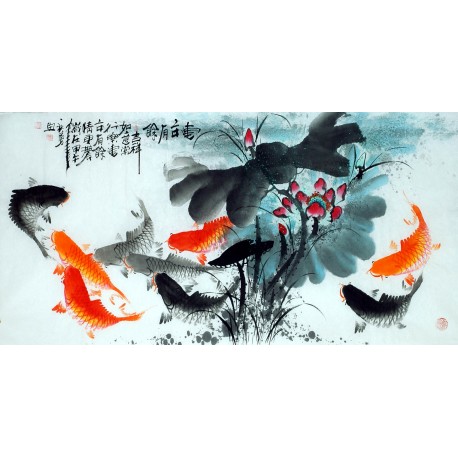 Chinese Fish Painting - CNAG013247