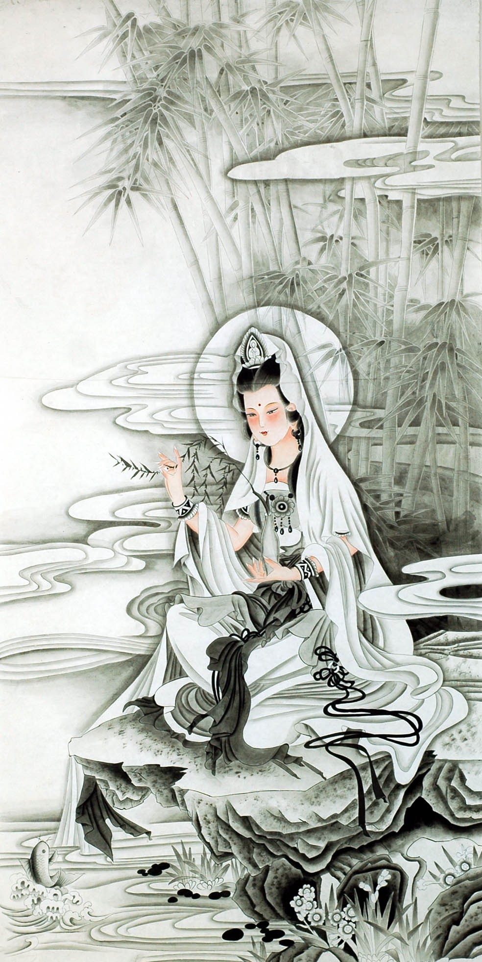 Chinese Guanyin Painting - CNAG013259