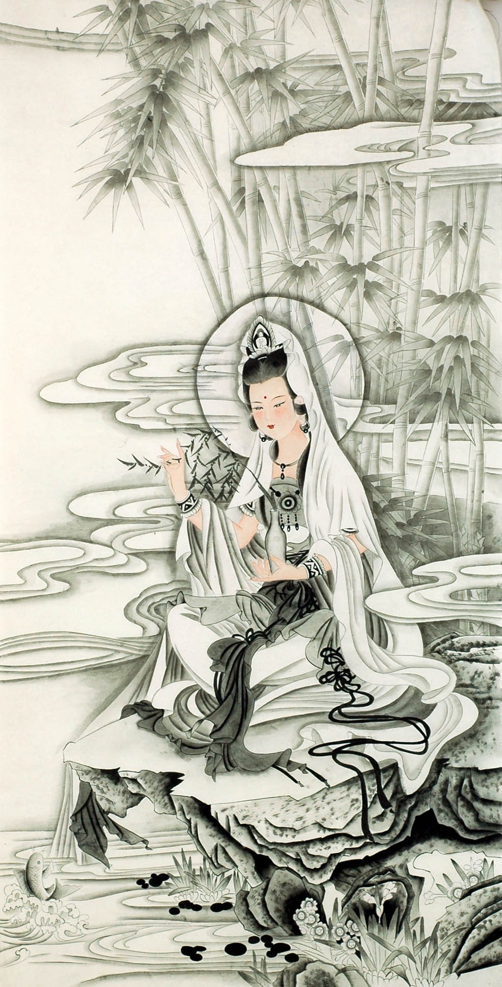 Chinese Guanyin Painting - CNAG013261