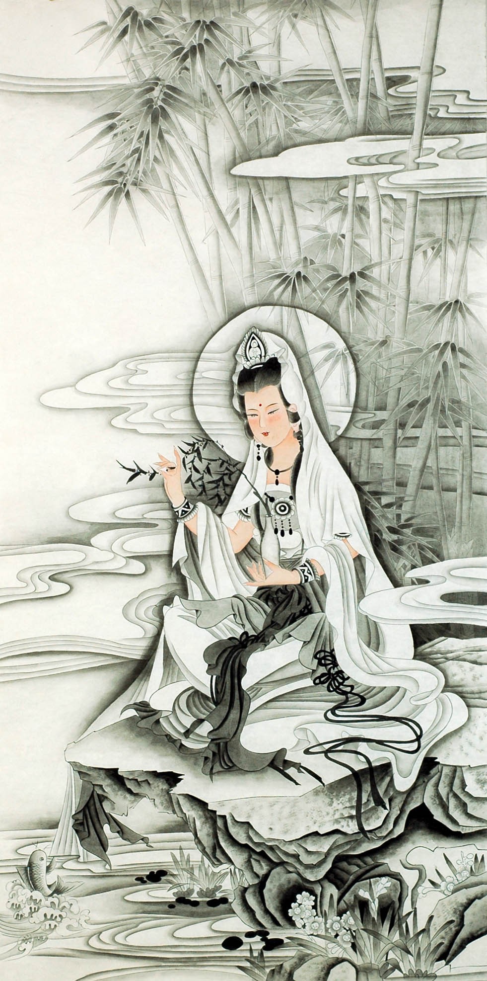 Chinese Guanyin Painting - CNAG013262
