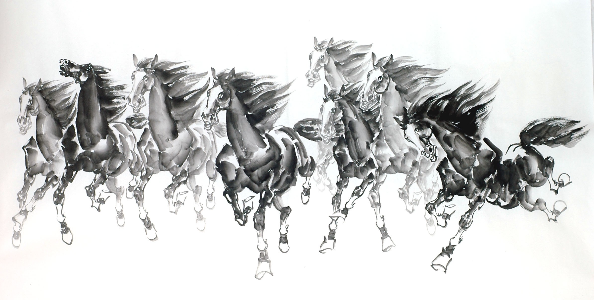 Chinese Horse Painting - CNAG013281