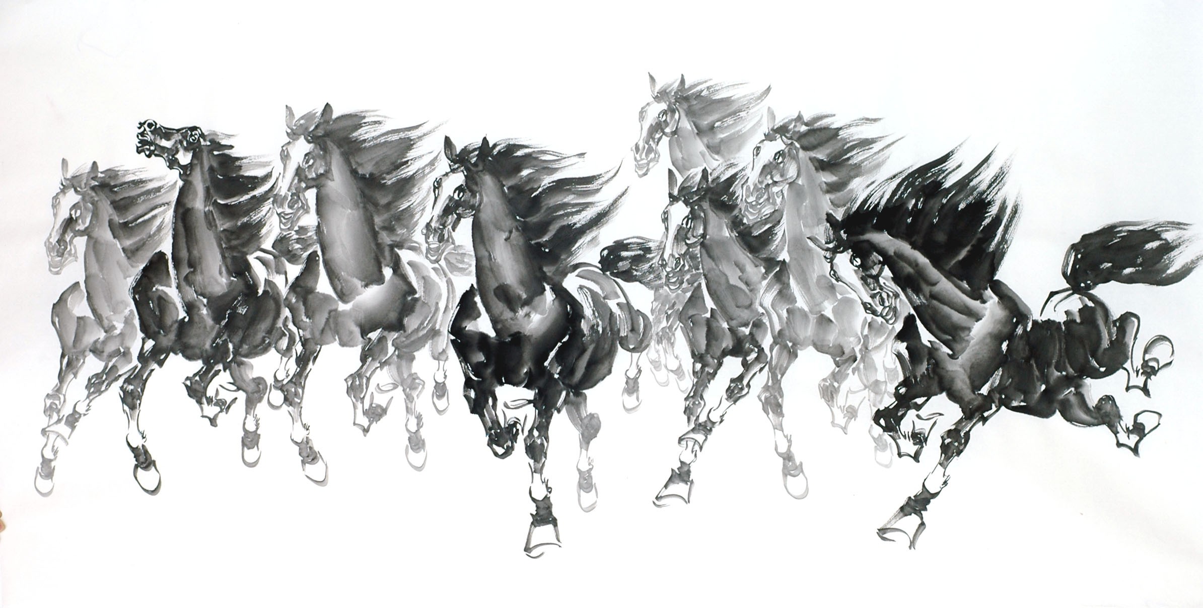 Chinese Horse Painting - CNAG013282