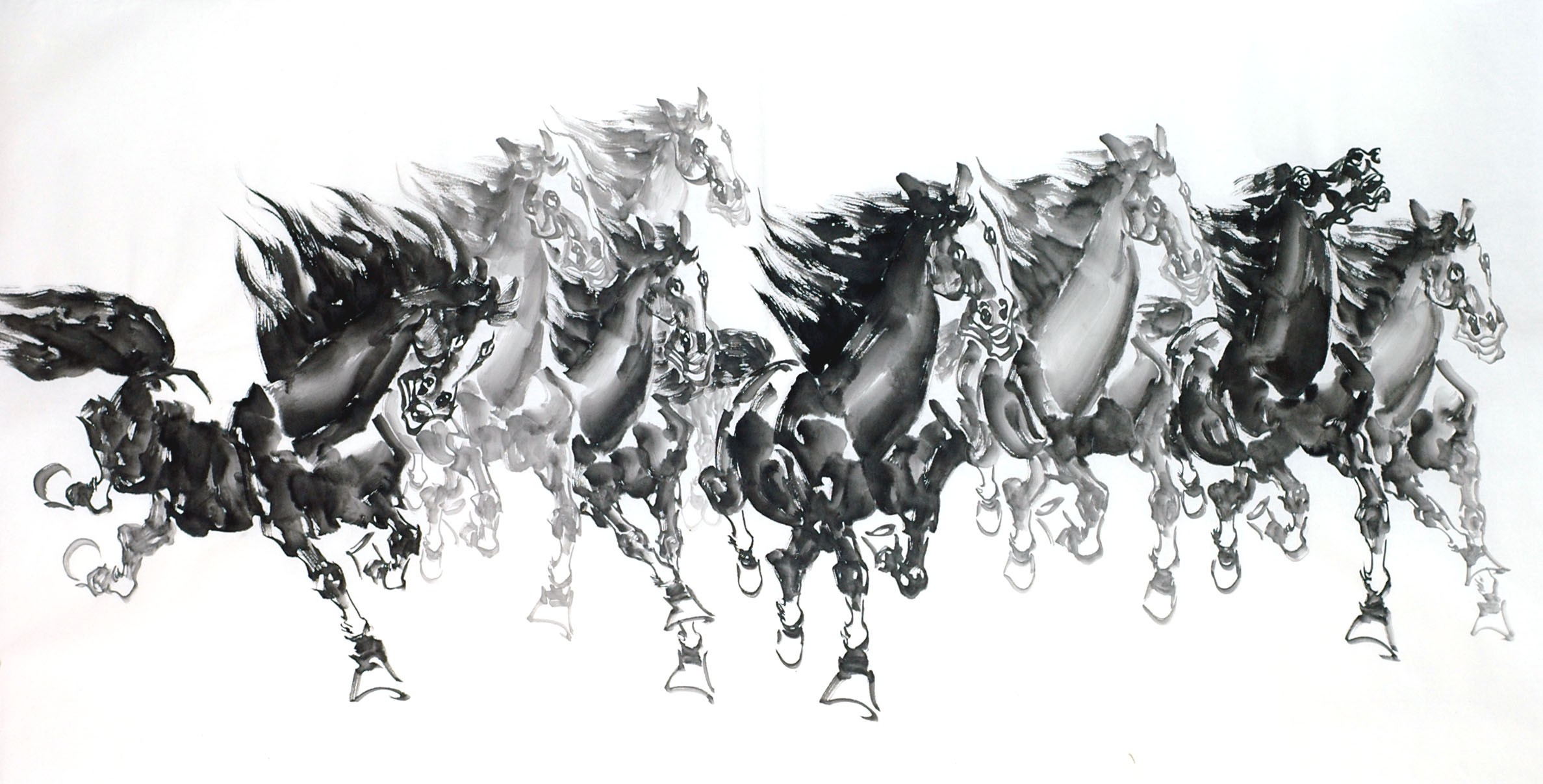 Chinese Horse Painting - CNAG013312