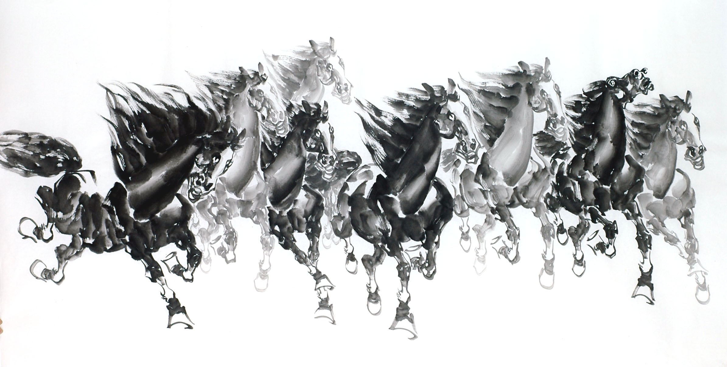 Chinese Horse Painting - CNAG013321