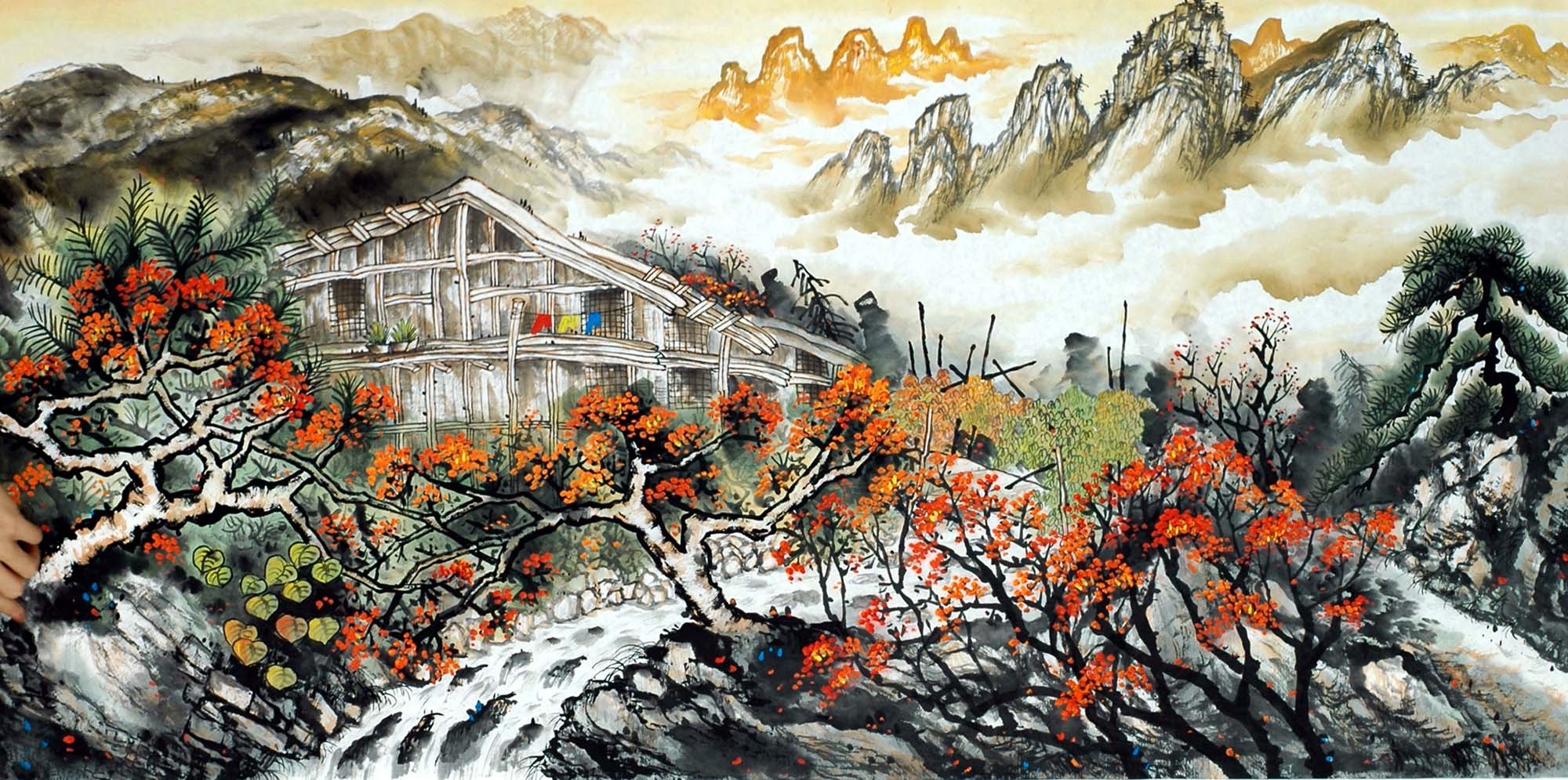 Chinese Landscape Painting - CNAG013326