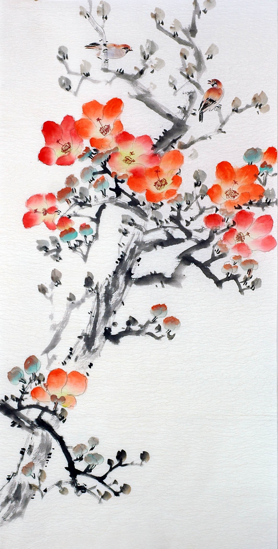 Chinese Flowers&Trees Painting - CNAG013350