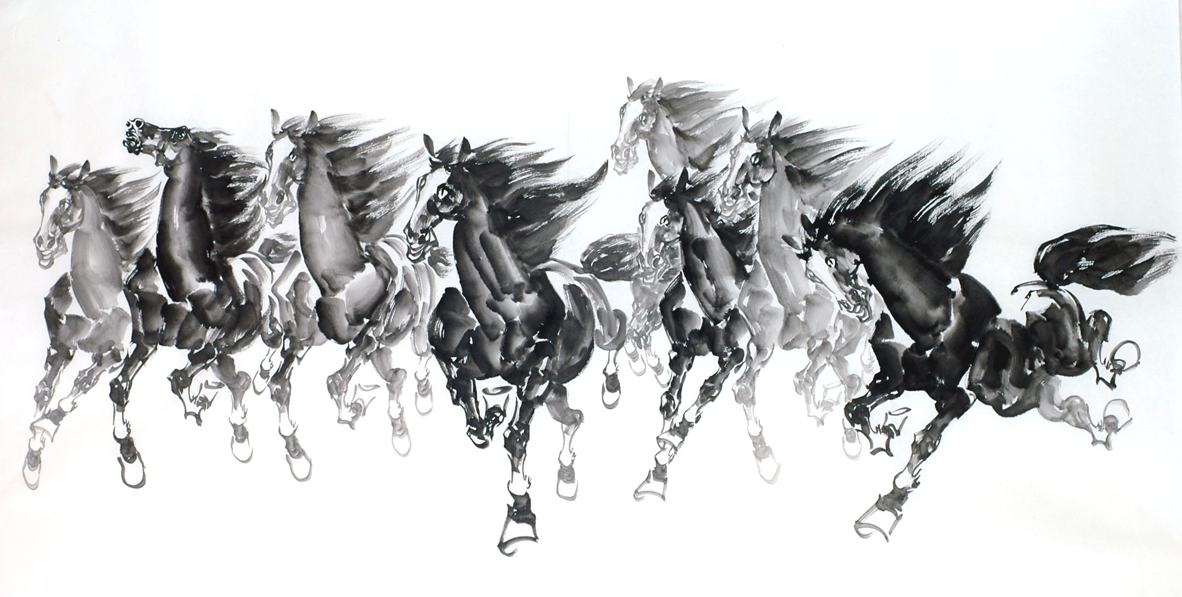 Chinese Horse Painting - CNAG013356