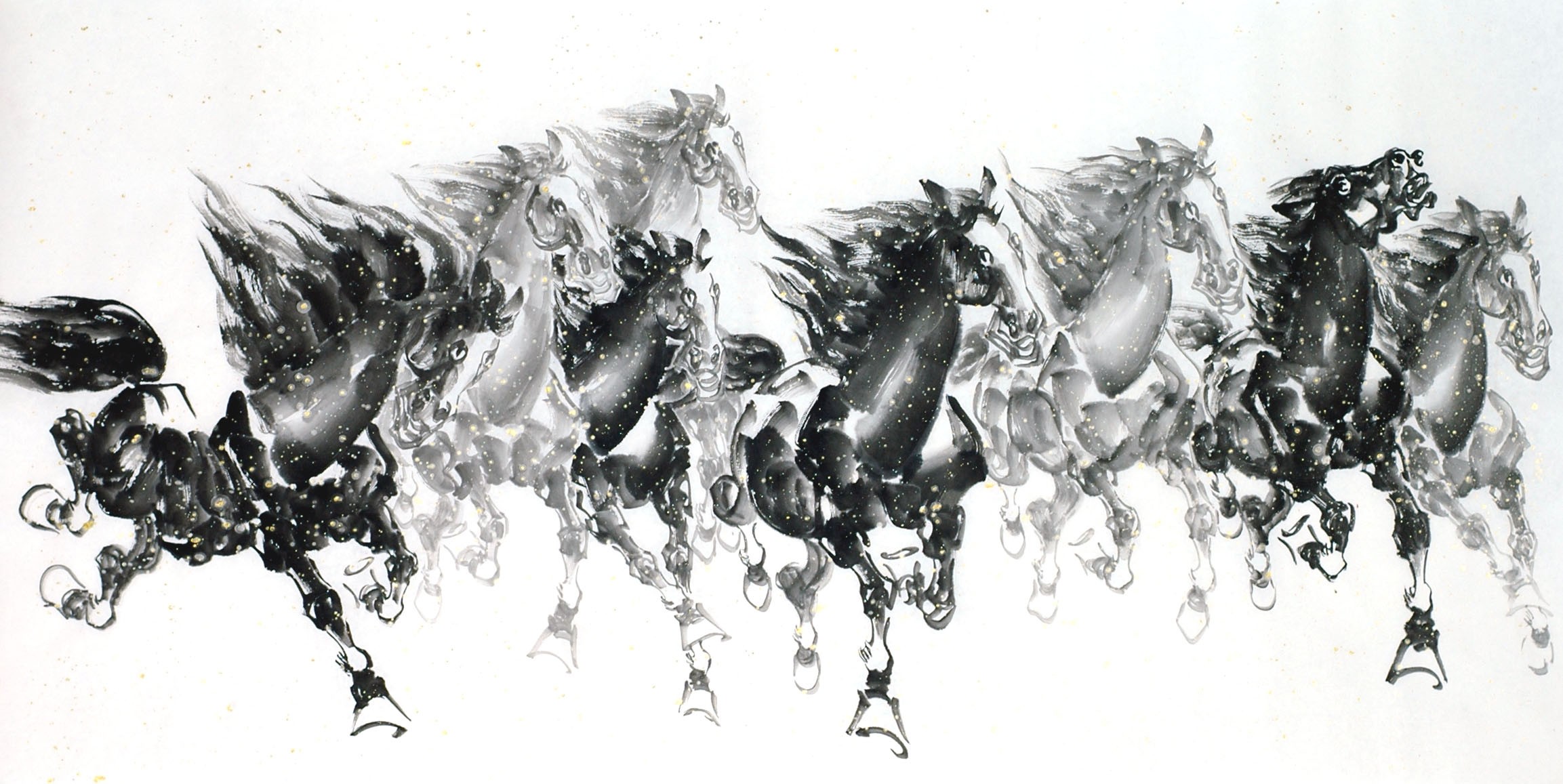Chinese Horse Painting - CNAG013357