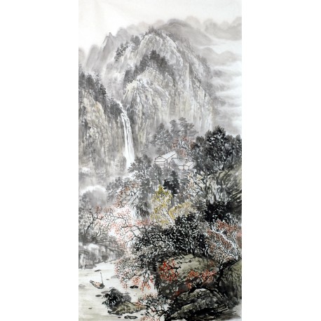 Chinese Landscape Painting - CNAG013358