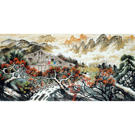 Chinese Landscape Painting - CNAG013359