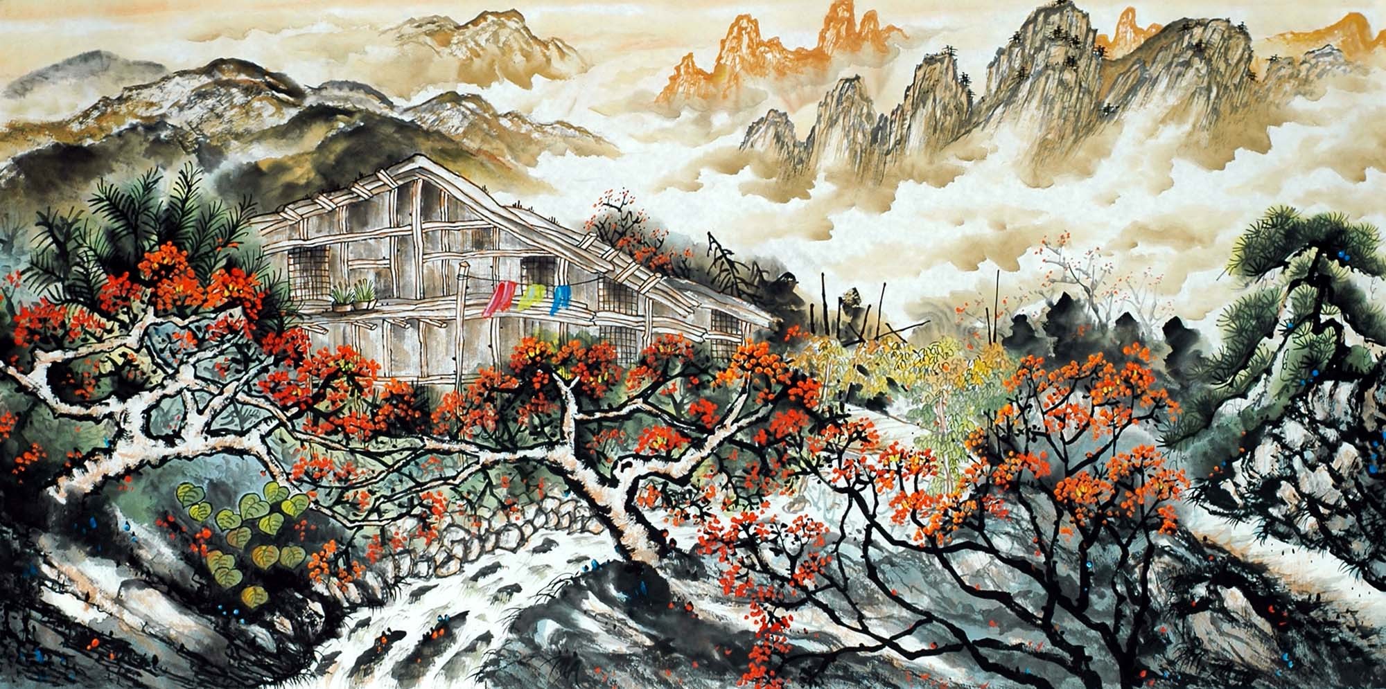 Chinese Landscape Painting - CNAG013359