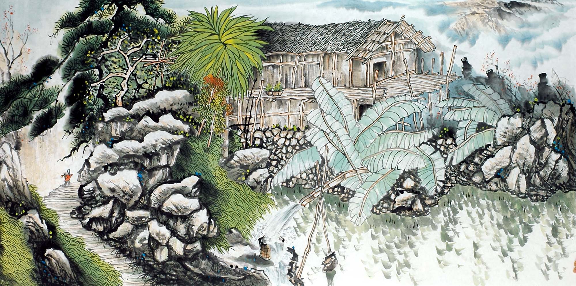 Chinese Landscape Painting - CNAG013360