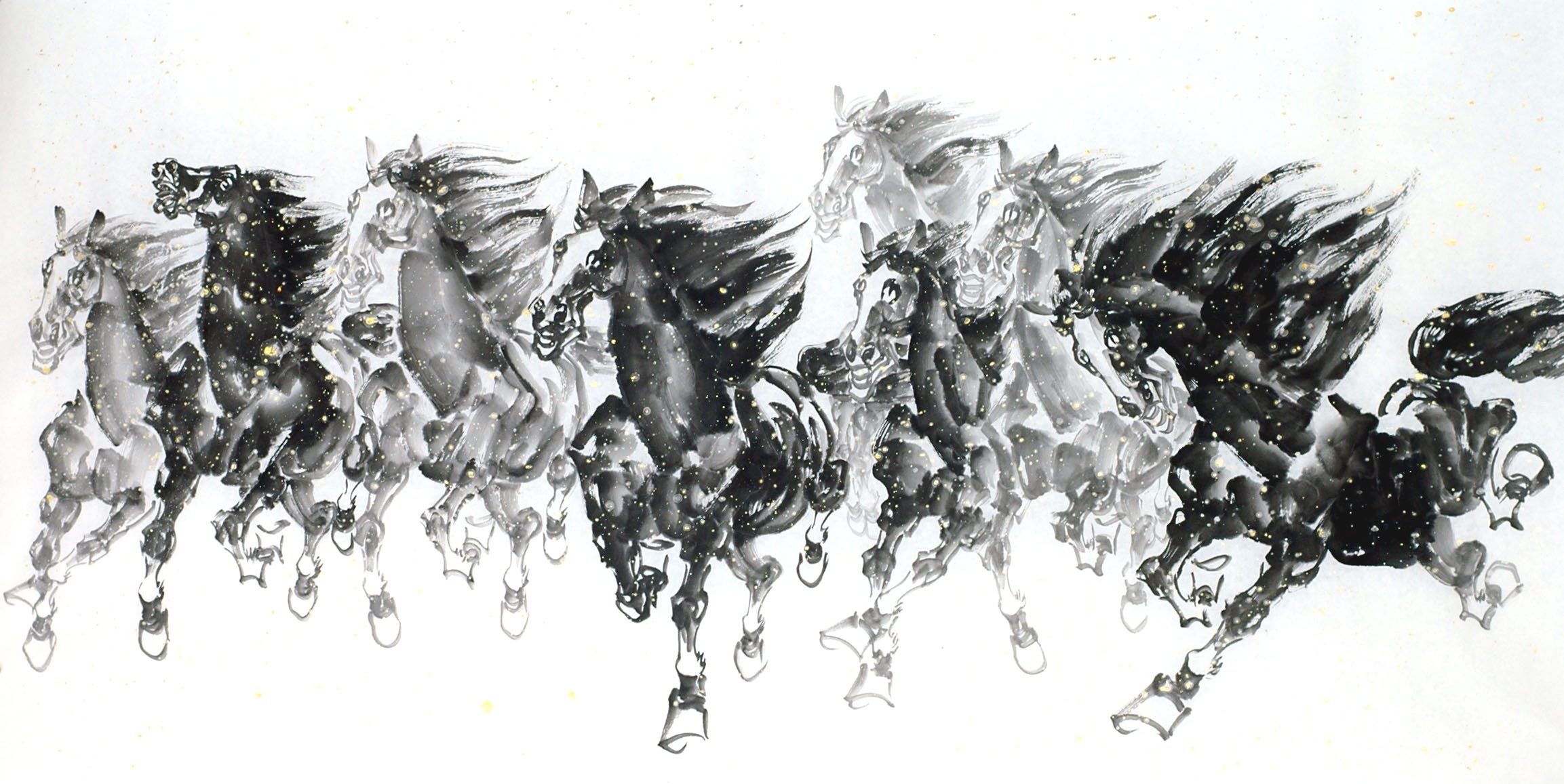 Chinese Horse Painting - CNAG013386