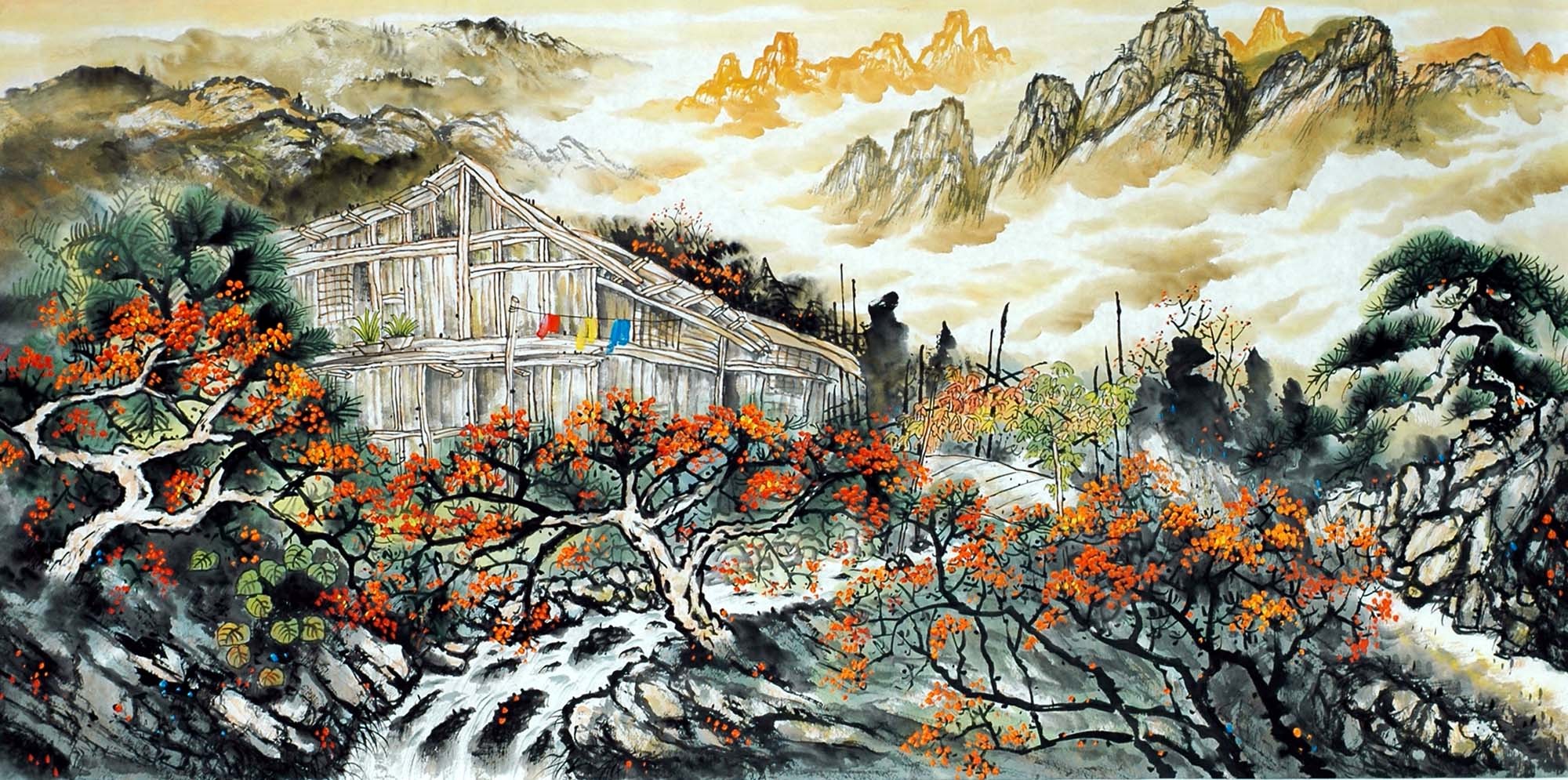 Chinese Landscape Painting - CNAG013392