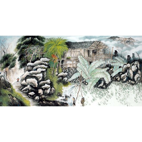 Chinese Landscape Painting - CNAG013393