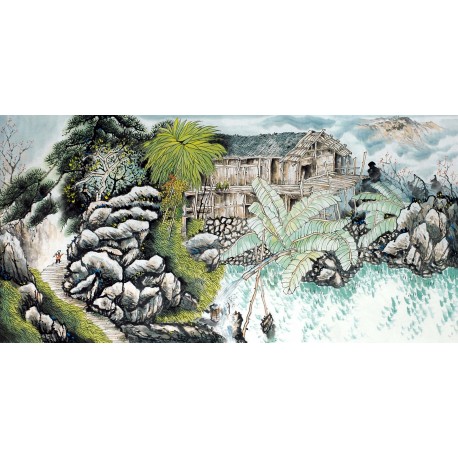 Chinese Landscape Painting - CNAG013398