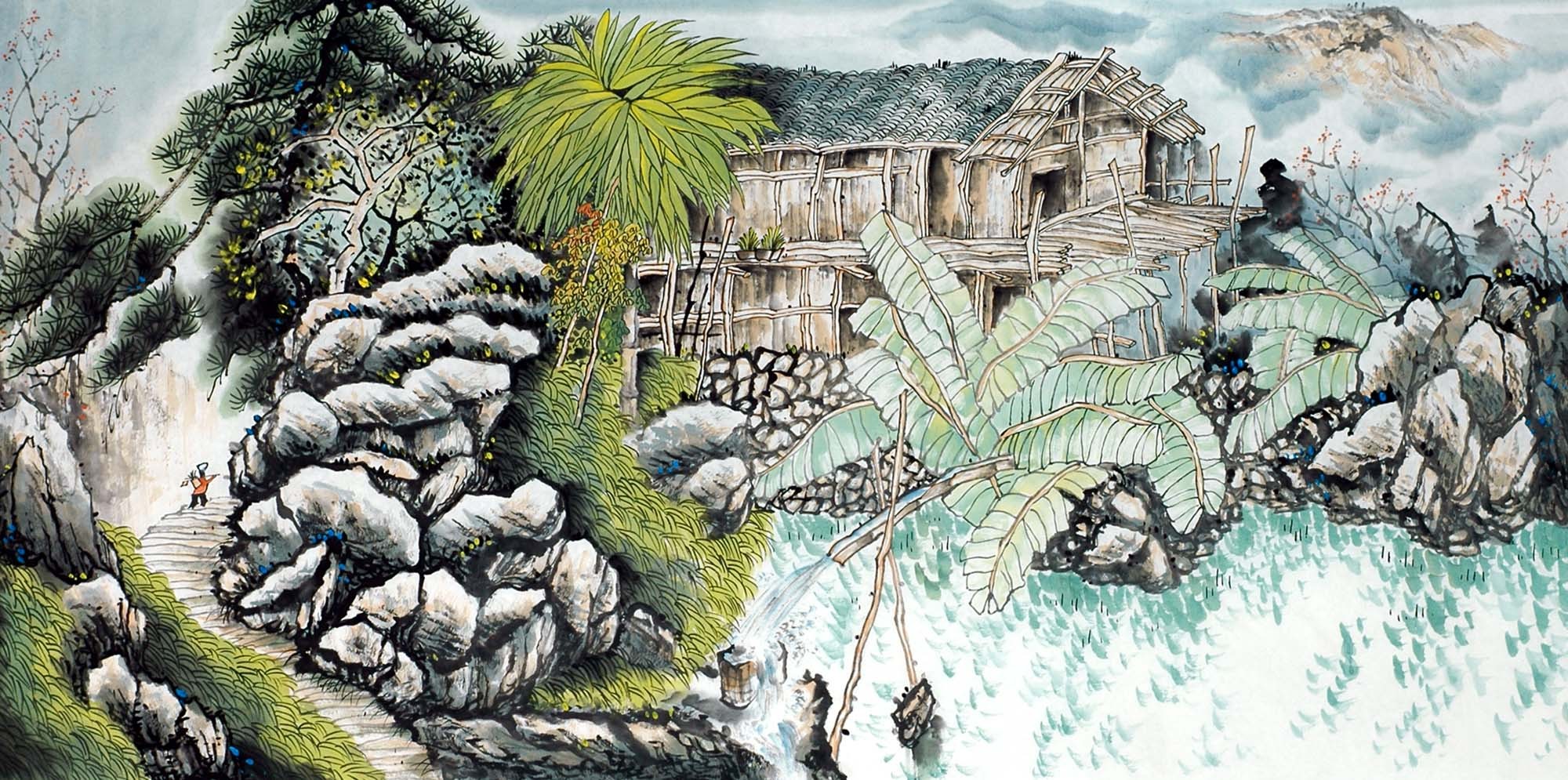 Chinese Landscape Painting - CNAG013398 Chinese Landscape Painting - CNAG013398