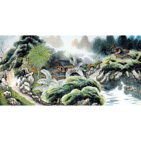 Chinese Landscape Painting - CNAG013400
