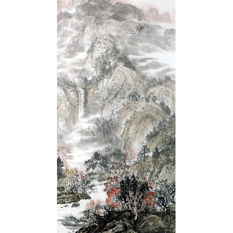Chinese Landscape Painting - CNAG013402