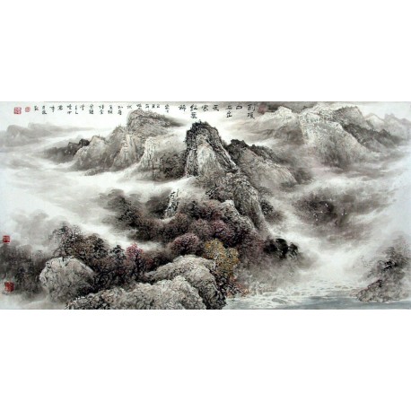 Chinese Landscape Painting - CNAG013421