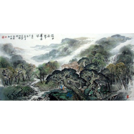 Chinese Landscape Painting - CNAG013422